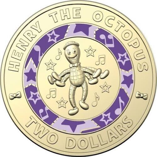 2021 Henry The Octopus $2 Coin Circulated